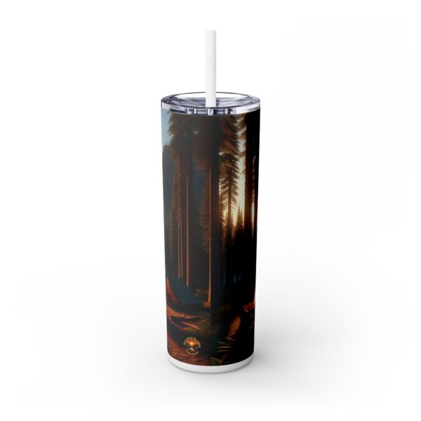 Skinny Tumbler with Straw, "Where Memories are Made, One camp at a Time, Boondock Buddies Style, 20oz - Image 3